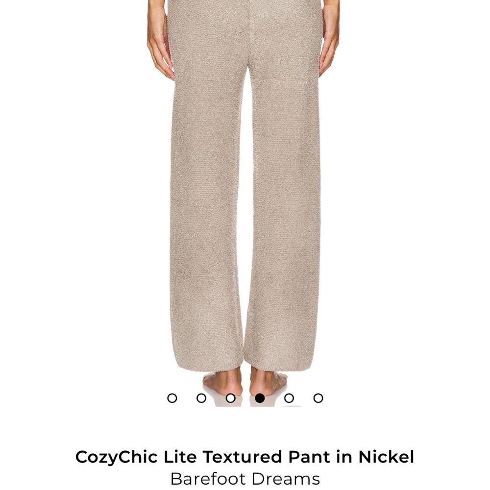 Barefoot Dreams CozyChic Lite Textured Pants in Nickel